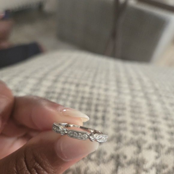 Zales White Gold Diamond Accent Ring - Picture 4 of 6